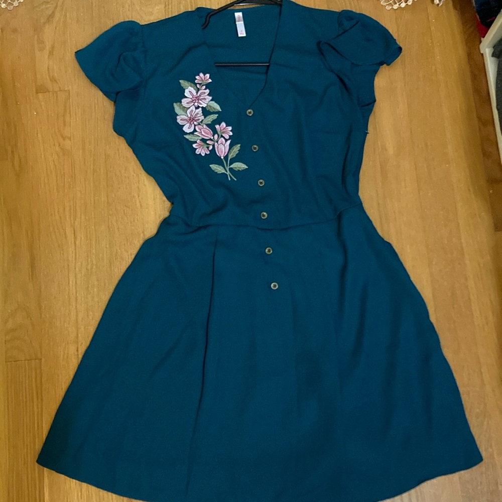Forest Green Spring Dress